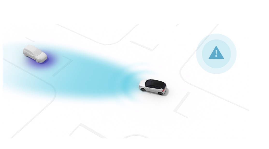 Freinage d'urgence autonome avec fonction intersections.
