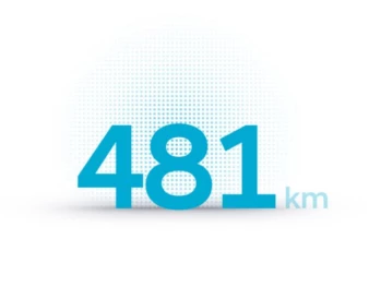 Jusqu’à 481 km d’autonomie.