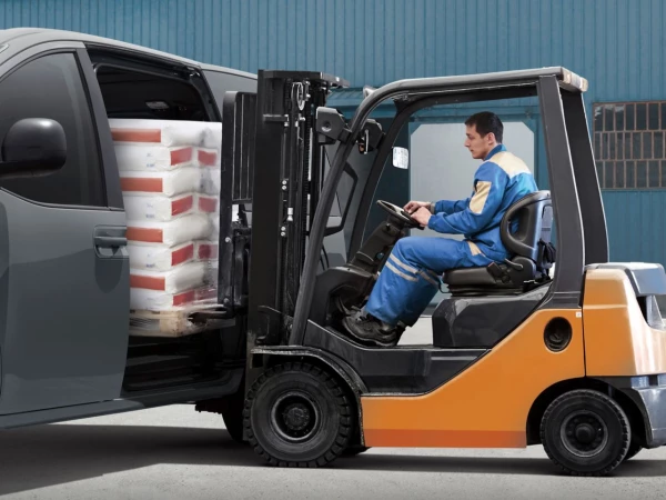 Accessibilité pour chariot élévateur.