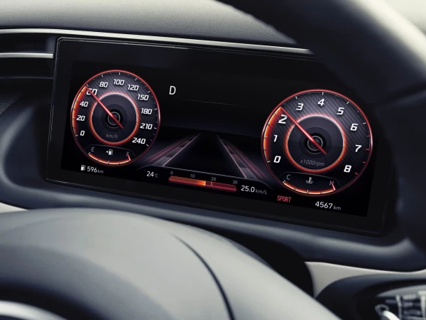 Intérieur de la Tucson Hybrid